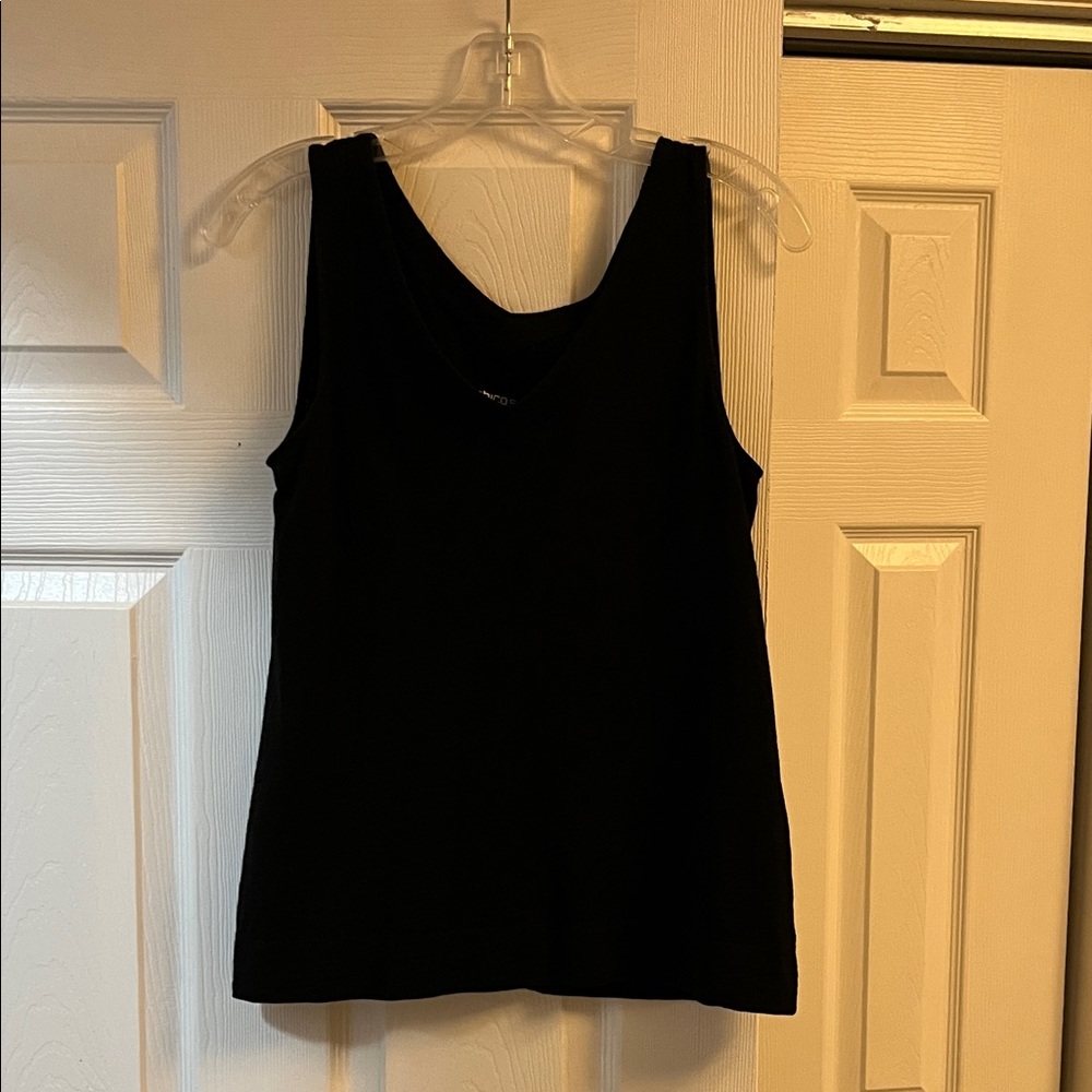 Chico's Black V-Neck Tank Top